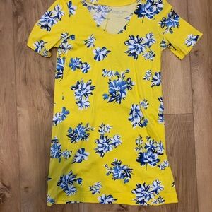 Draper James Yellow and Blue Floral Dress